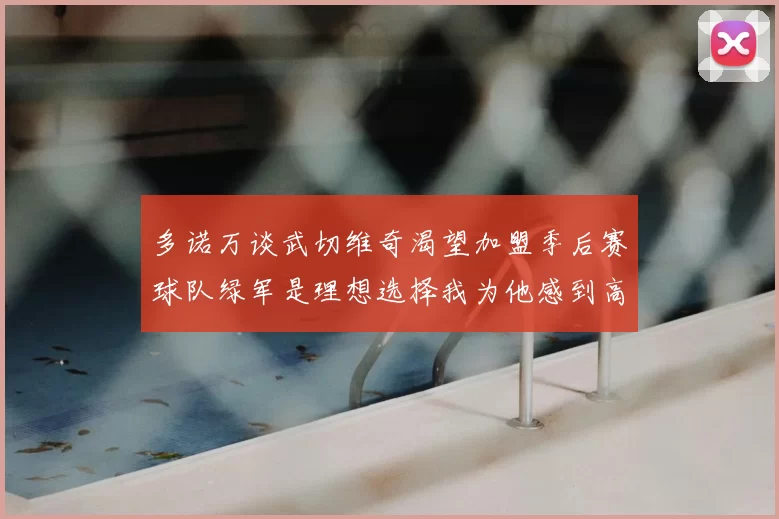多诺万谈武切维奇渴望加盟季后赛球队绿军是理想选择我为他感到高兴